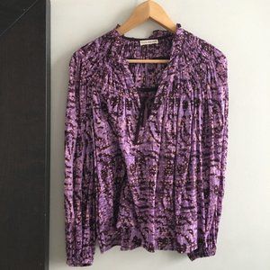 Purple batik pattern Blouse